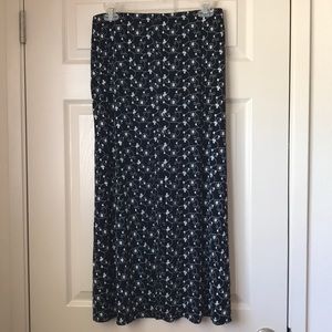 Embroidered Maxi Skirt